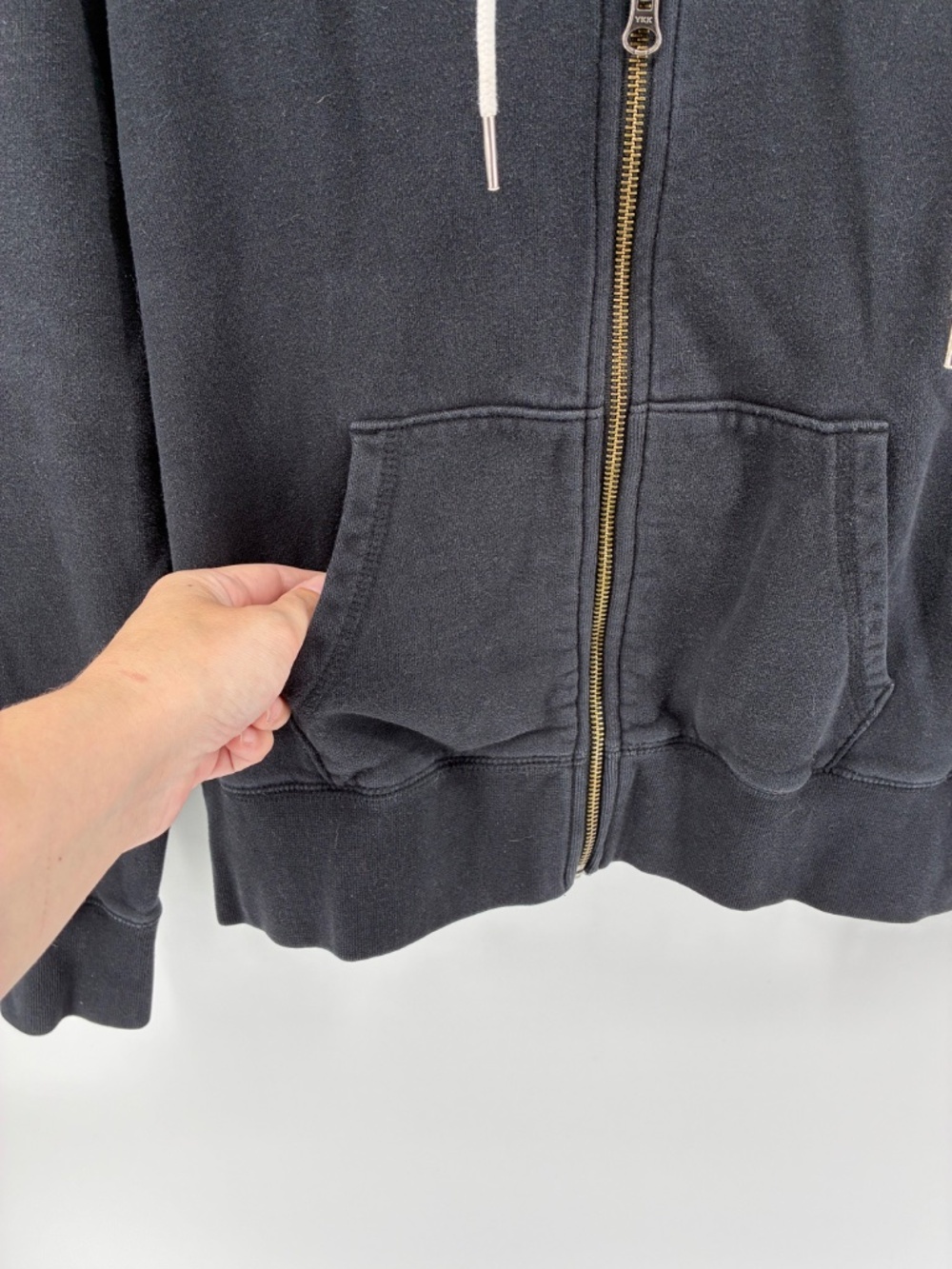 Roots Black Athletic Loungewear Hoodie Cottagecore - Picture 4 of 9